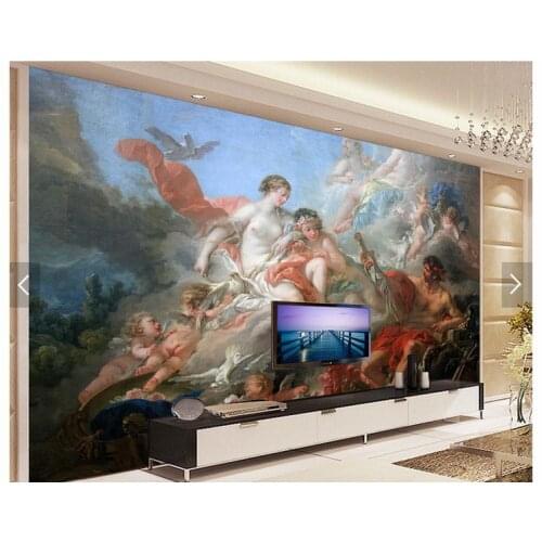 Customized 3d photo wallpaper 3d TV wall wallpaper murals TV setting wall mythology Venus to fire weapons living room wallpaper