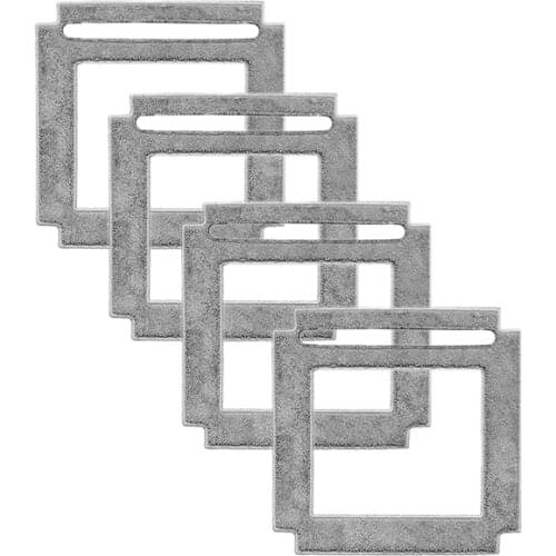 4Pcs Mop Cloth Replacement Mop Pads for HUTT W66 Robot Vacuum Cleaner Cleaning Accessories