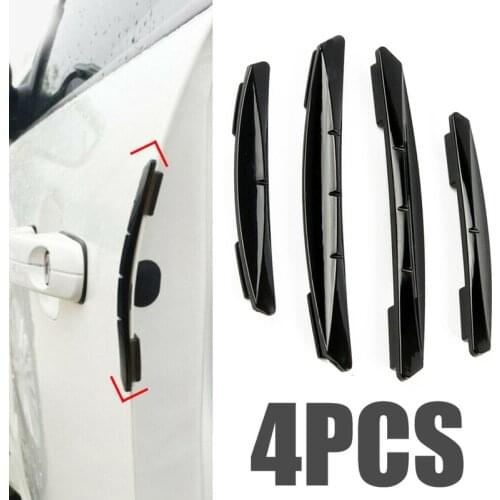 4 Pcs/Pack Car Anti-Collision Strip Car Door Guard Protector Door Edge Trim Guard Styling Moulding Anti-Scratch Sticker Decorate