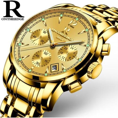 Watch Multifunctional Sports Three Eyes Six Needles Chronograph Watch Waterproof Luminous Mens Watch Mens Watch
