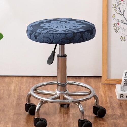 Seat Cover Round Spandex Elastic Printing Dining Chair Slipcover Removable Round Universal Rocking Stretchable Chair Cover