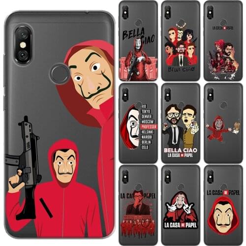 LA CASA DE PAPEL Spain TV Case For Xiaomi Mi 9 SE 9T 8 Pro 5X A1 6X A2 A3 Redmi K20 7 Y3 5 Plus Note 10 4 4X 5 6 7 Pro Cover