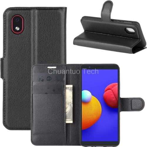 Book Style PU Leather Case Cover for Samsung Galaxy A01 Core Flip Wallet Phone Bags Cases with Stand for Samsung Galaxy M01 Core