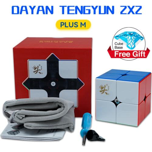 Dayan TengYun 2x2 V2 M Magnetic Magico Cube Professional Teng Yun Plus 2x2x2 with Magnets Puzzle Toy Educational Cubes