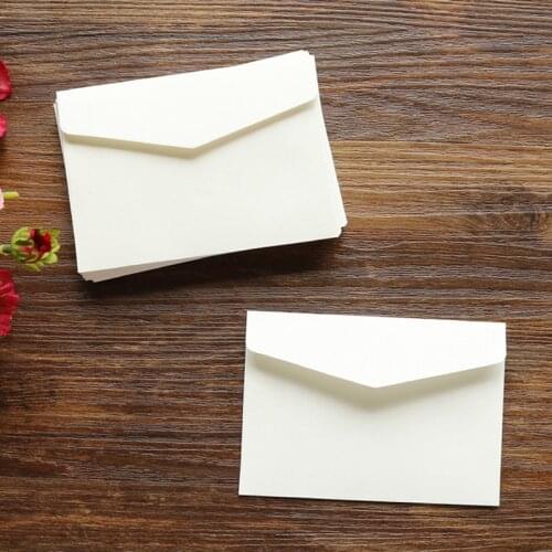 10pcs/Lot White Kraft Paper Envelope Stationery Postcard Kraft Envelope