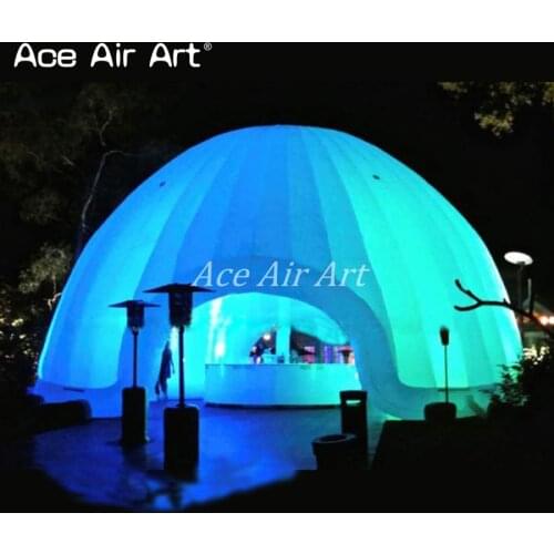 Beautiful round led inflatable dome tent with colorful LED light for party ,exhibitions,trade show made in China