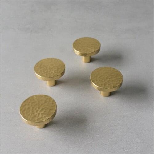 LCH Nordic Style T Shaped Solid Brass Cabinet Knob Drawer Pull Furniture Handles Mini Clothes Hook Hammertone Finishes