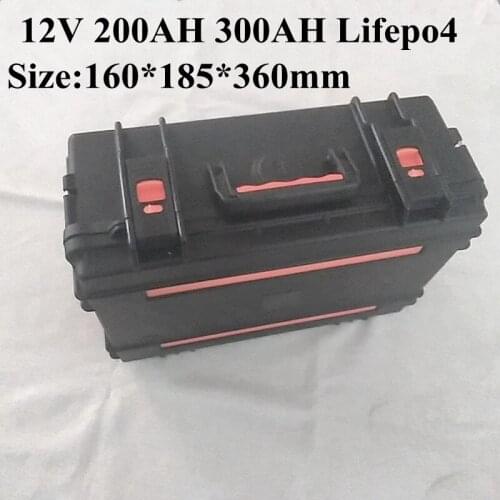 Lifepo4 16V 200Ah 300Ah Lithium Battery 5S BMS for Energy Storage Outdoor Power Supply Caravans Campers+20A Charger