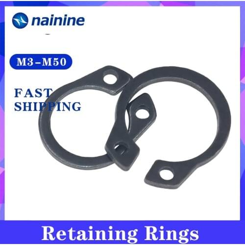 [M3-M50] Internal External Retaining Rings For Shaft Circlips C-clip Washers Snap Retaining Ring Carbon Steel GB894