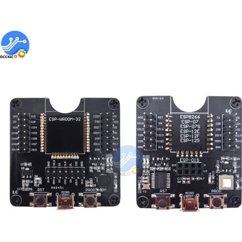 Diymore ESP-WROOM-32 ESP8266 Burning Fixture Development Board ESP-01/01S/07/07S/12E/12F/12S/18T Easy Programer For Arduino