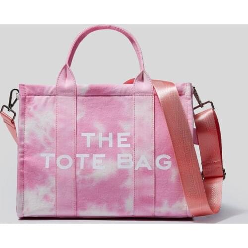 Fashion Letters Printing Large Tote Bag Designer Canvas Women Handbags Wide Strap Shoulder Crossbody Bags Big Shopper Purse 2021