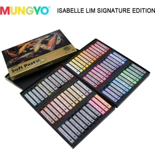 MUNGYO MPV-72ISA Artists' Soft Pastels Colored Chalk Isabelle v. Lim Signature Edition 72 Colors Set