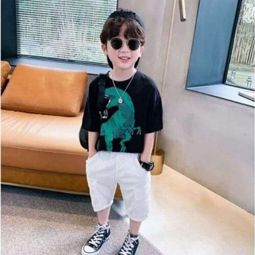 NEW Summer Children Boys Girls Infant Cotton Clothes Letter Short Sleeve T-Shirt Shorts Child Toddler Clothing Baby Tracksuits