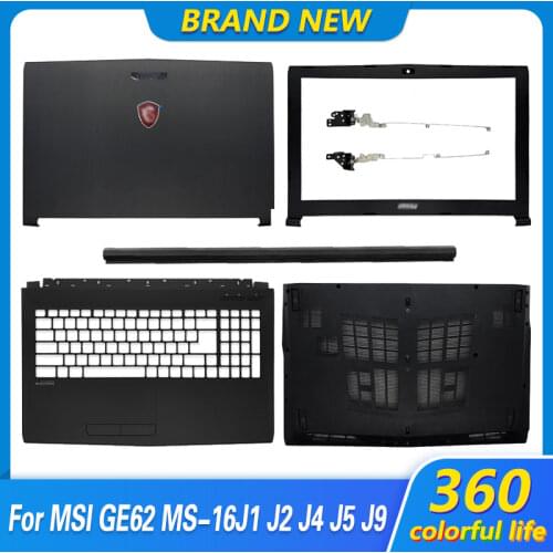 NEW Laptop LCD Back Cover/Front Bezel/Hinges/Palmrest/Bottom Case For MSI GP62 6QG GV62 GL62 6QF GP62MVR MS-16J9 GP62MVR GL62M