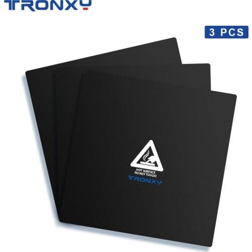 2021 Newest Tronxy 3D Printer Parts Black Masking Tape 3d Printer heatbed sticker Hotbed Tape 500*500mm sticker for Print Bed