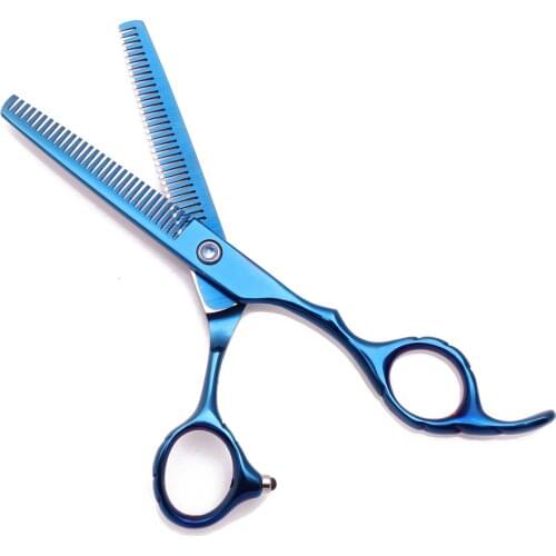 Barber Thinning Scissor Double Side Teeth Purple Dragon 5.5" 6" Japan Steel Professional Hair Scissors 2001# Hairdressing Shears