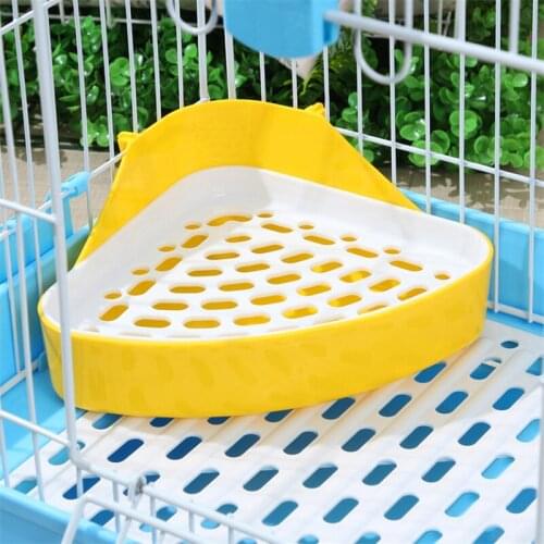 Plastic Dog Rabbit Puppy Potty Training Pan Pet Toilet Creative Small Animal Litter Tray Corner for Hamster Pig Cat Rabbit Pee