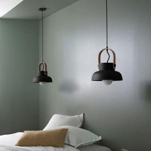 Simple Modern Macaron Pendant Lights Creative Personality Bar Bedroom Dining Room Light Aisle Study Light Small Hanging Lamp