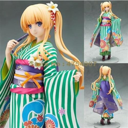 Anime how to raise a boring girlfriend saenai sodatekata sawamura kimono pvc action figure collection doll 20cm Toy