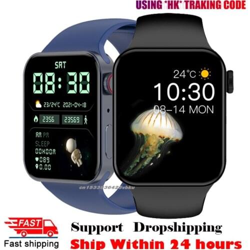 2021 New Series 7 IWO 14 T100 Plus Smartwatch Men Watch 7 Bluetooth Calls Women Smart Watch Waterproof Sport Clock PK IWO 13 Pro