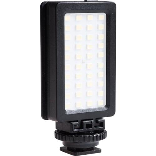 LED Video Light 5600K Dimmable LED Panel Portable Phone SLR Fill Light with Hot Shoe Adapter and 1/4 Inch Screw Hole for Wedding