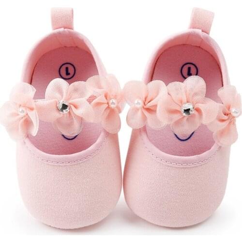 Baby Shoes Flowers Newborn Baby Girl Shoes Fashion Flowers Princess First Walker Baby Girl Shoes