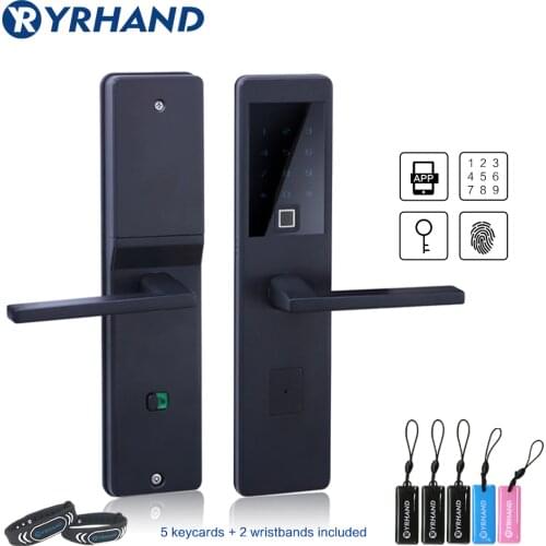 WIFI Bluetooth App Control Smart Electronic Biometric Fingerprint Door Lock