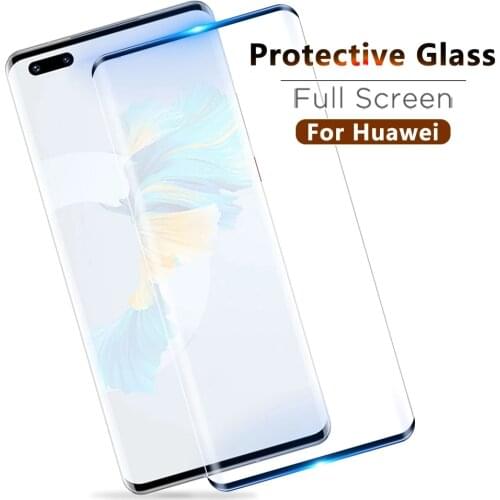 9D full cover protective film for huawei mate 20X 20 pro 30 lite 30E 40 pro plus RS tempered glass phone screen protector glass