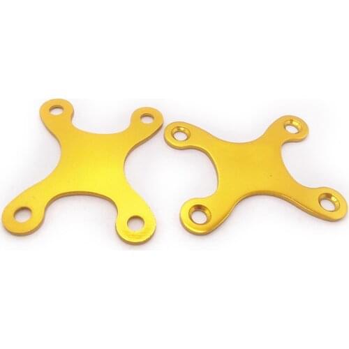 4 Pcs Protective Gaskets Longboard Hardware Deck Accessories Pads Screw Pads Round Edge Durable Parts,Golden & Blue