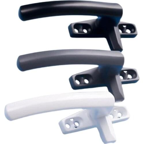 Aluminum alloy 7 shaped window handles push-out side-hung windows doors single point handle