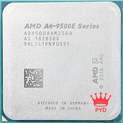 AMD A6-Series A6-9500E A6 9500E 3.0GHz 28nm Dual-Core CPU 35W Processor AD9500AHM23AB Socket AM4 Associated A6 9500