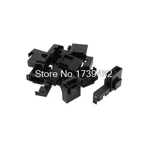 Auto Car Truck Blade Fuse Terminal Block Box Holder Black BX2017 10 Pcs