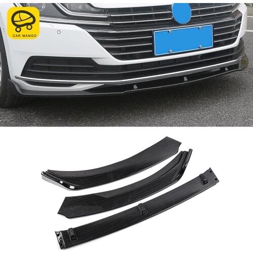 CarManGo Car Accessories Front Lip Chin Bumper Deflector Spoiler Splitter Diffuser Decoration for Volkswagen Arteon 2017-2020