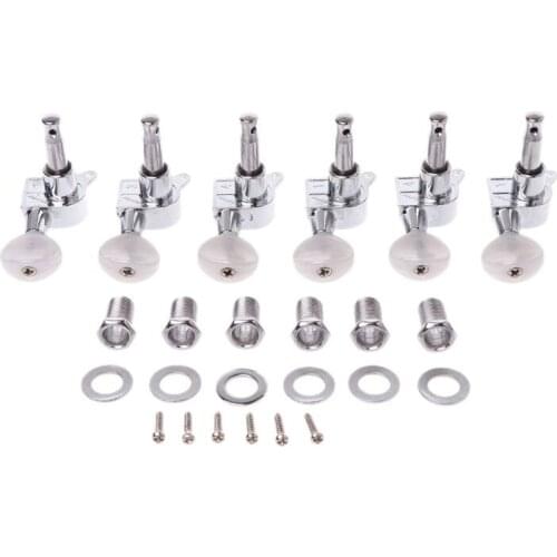 2014 Hot Chrome Guitar Inline String Tuning Pegs Tuners Machine Head 6R Right