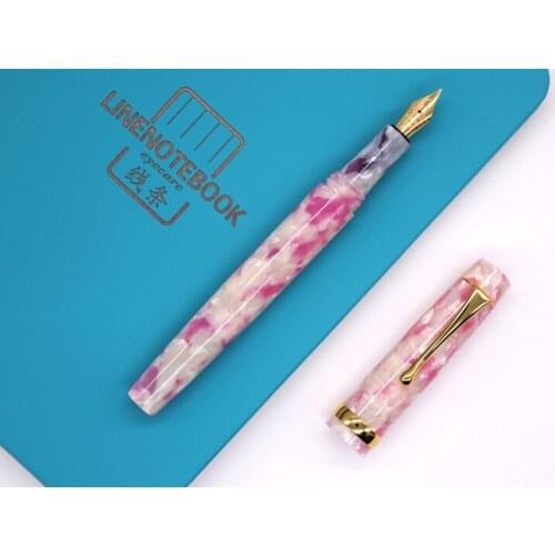Jinhao Elegant Resin Acrylic Fountain Pen With Converter EF/F/Bent Nib For Office & School & Home Writing Pen