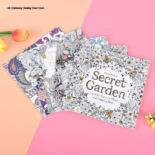 Coloring Book For Children Adult Relieve Stress Kill Time Painting Art Book Anti-Stress Magic Forest Fantasy Dream Wonderland