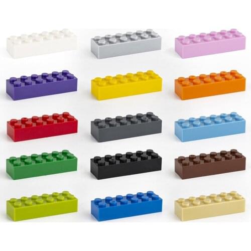 10PCS Building Blocks 44237 2456 2x6 High-Tech Bricks Assembles Particles DIY Assembly Parts Education Toys For Children Gifts