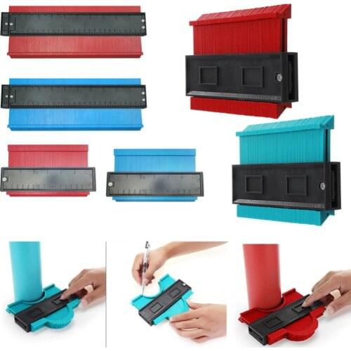 Contour Gauge 5/6/10inch Plastic Profile Copy Gauge Irregular Shaper Profile Ruler Gauge Duplicator Contour Gauge General Tools