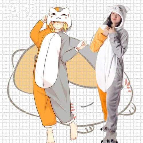 Anime Natsume Yujin-cho Cosplay Costume Madara Cosplay Natsumes Book Of Friends Home Clothes Jumpsuit Sleepwear Flanne Pajama