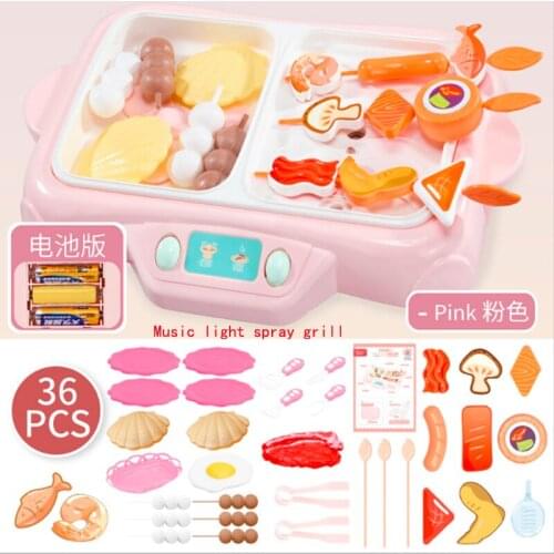 Kitchen Toys Kits Simulation electric kitchen play house spray Baby Kitchen Parent-Child Interactive Toys For Kids