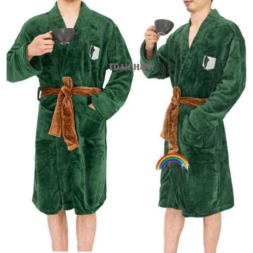 Attack on Titan Blanket Cloak Shingeki No Kyojin Survey Corps Cloak Cape Flannel Cosplay Costume Hoodie Nightgwon Rival Ackerman
