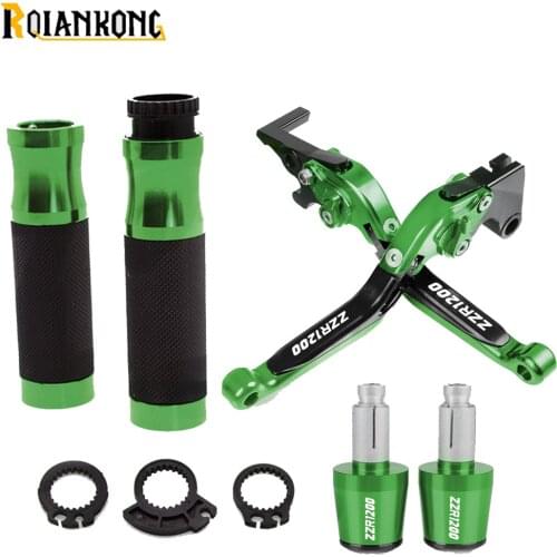 Motorcycle Brake Handle Clutch Adjustable Brake Lever Handle Grips For Kawasaki ZZR1200 2002 2003 2004 2005 ZZR-1200 zzr 1200