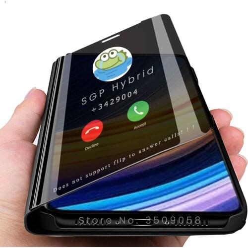 Luxury Smart Mirror Magnetic Stand Flip Coque For Xiaomi Poco X3 Pro Cover For PoxoX3 Poko X 3 Pro Bracket Protect Case Fundas