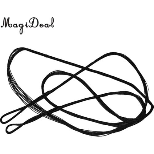 MagiDeal High Strength Archery Bowstrings Bow Strings Black for Recurve Bow Longbow Hunting Shooting Practice Tool 9 Differ Size