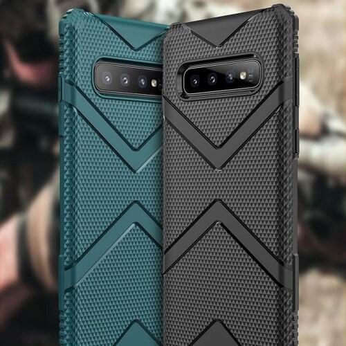 Military Rugged Shield Case For Samsung Galaxy S10 Plus S10e Armor Drop resistance High impact Cover