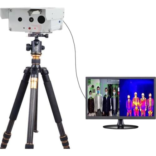 Build-in Computer Blackbody Calibrator AI Face Recognition Body Fever Screening System Infrared Thermal Imager