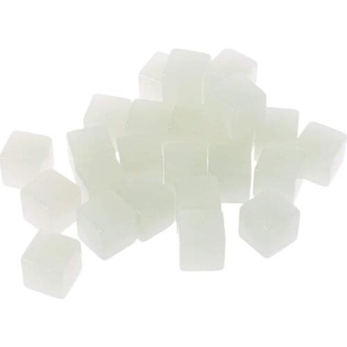 10Pcs 16mm D6 Acrylic Luminous Blank Dices For Board Games Six Sides dice With Square Corner DTY Accessority