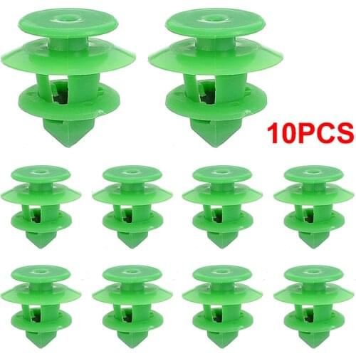 10pcs Green Auto Fasteners Car Door Card Trim Panel Clips Rear Tailgate Interior 0009912771 For Mercedes SPRINTER W906 VITO W639