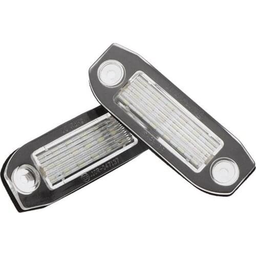 2PCS Car LED License Plate Light Super Bright Canbus for Volvo S80 XC90 S40 V60 XC60 S60 C70 V50 XC70 V70 White
