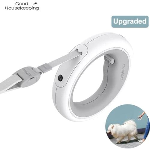 2020 Upgraded MOESTAR Retractable Pet Leash Dog Traction Rope Flexible Ring Shape 3.0m with Rechargeable LED Night Light